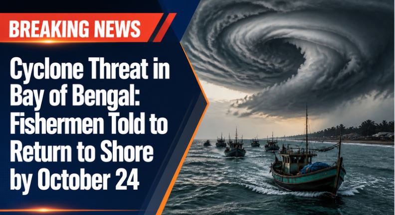 Cyclone Threat in Bay of Bengal: Fishermen Told to Return to Shore by October 24